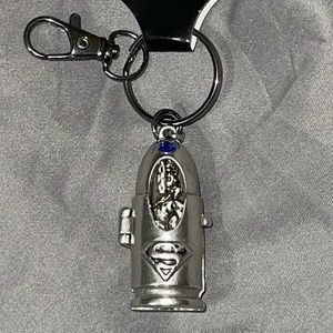 Bullet shape Superman keychain